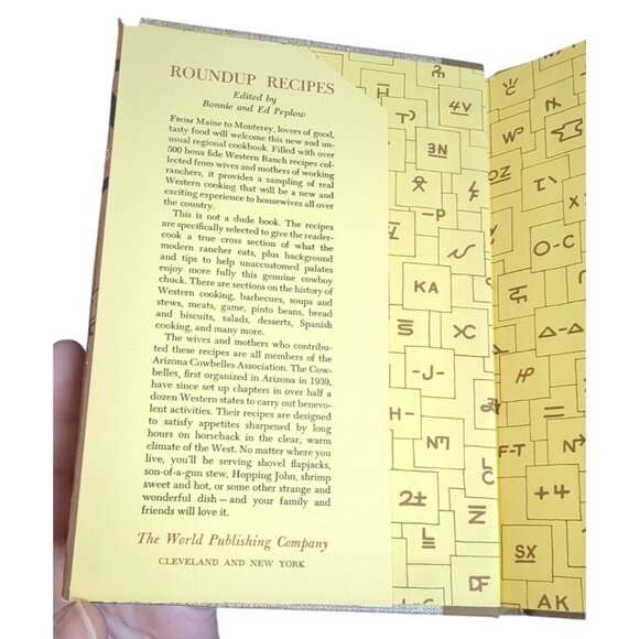 Roundup Recipes Bonnie & Ed Peplow Western Cooking 1951 Cowboy Kitchen Cookbook - Picture 7 of 14